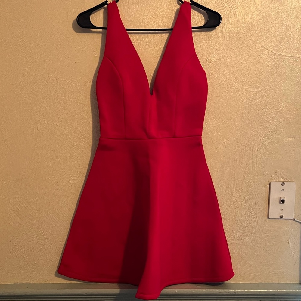 Classy small red dress